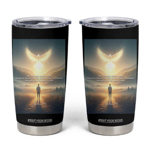 Christian Gifts Tumbler Cup I Am The Light of The World Bible Verse John 8:12 TB10 Black Print Your Wear