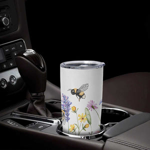 Vintage Spring Wildflower Tumbler Cup Bees Butterflies Floral Meadow TB10 Print Your Wear
