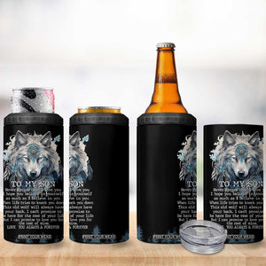 To My Son I Love You 4 in 1 Can Cooler Tumbler Graduation Christmas Birthday Gifts For Grown Son From Mom Dad TB10 Print Your Wear