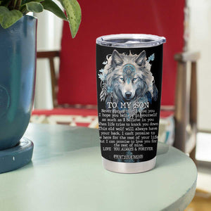 To My Son I Love You Tumbler Cup Graduation Christmas Birthday Gifts For Grown Son From Mom Dad TB10 Print Your Wear