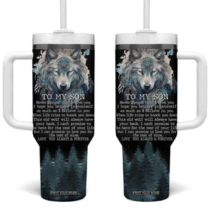 To My Son I Love You Tumbler With Handle Graduation Christmas Birthday Gifts For Grown Son From Mom Dad TB10 One Size: 40 oz Black Print Your Wear