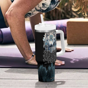 To My Son I Love You Tumbler With Handle Graduation Christmas Birthday Gifts For Grown Son From Mom Dad TB10 Print Your Wear