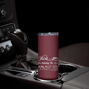 Mother-In-Law Gifts Skinny Tumbler Thank You For Rasing The Man Of My Life TB10 Print Your Wear