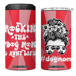 Aunt Gifts 4 in 1 Can Cooler Tumbler Dog Mom Auntie Gifts From Niece Nephew TB10 One Size: 16 oz Red Print Your Wear