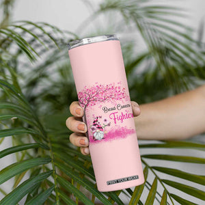 Breast Cancer Awareness Skinny Tumbler In October We Wear Pink Cute Gnome TB10 Print Your Wear