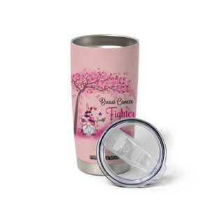 Breast Cancer Awareness Tumbler Cup In October We Wear Pink Cute Gnome TB10 Print Your Wear