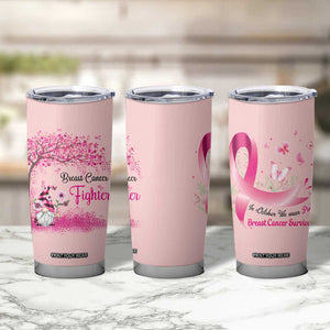 Breast Cancer Awareness Tumbler Cup In October We Wear Pink Cute Gnome TB10 Print Your Wear
