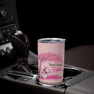 Breast Cancer Awareness Tumbler Cup In October We Wear Pink Cute Gnome TB10 Print Your Wear