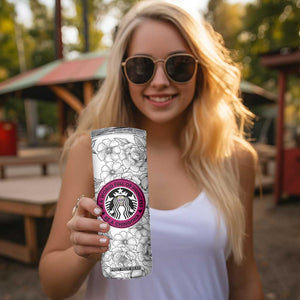 In A World Full Of Princesses Be A Chingona Skinny Tumbler Dia De Los Muertos Flower Spanish Slang TB10 Print Your Wear