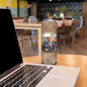 Make Pets Safe Again Trump 2024 Save Our Pets Skinny Tumbler American Flag TB10 Print Your Wear