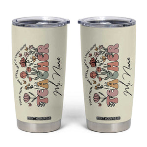 Personalized Teacher Appreciation Gifts Tumbler Cup Custome Name Back to School Thank You Christmas Gift Bulk TB10 Cream Print Your Wear