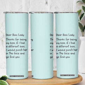 Funny Boss Gifts for Women Skinny Tumbler Bosses Day Funny Boss Lady Gift Ideas TB10 Print Your Wear