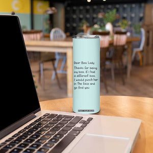 Funny Boss Gifts for Women Skinny Tumbler Bosses Day Funny Boss Lady Gift Ideas TB10 Print Your Wear