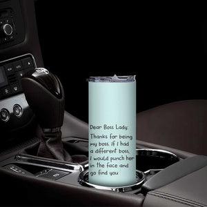 Funny Boss Gifts for Women Skinny Tumbler Bosses Day Funny Boss Lady Gift Ideas TB10 Print Your Wear