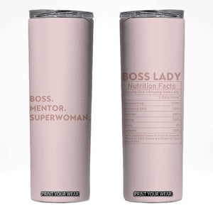Boss Gifts for Women Skinny Tumbler Boss Lady Mentor Superwoman Christmas Birthday Gift TB10 Pink Print Your Wear