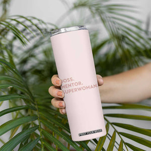 Boss Gifts for Women Skinny Tumbler Boss Lady Mentor Superwoman Christmas Birthday Gift TB10 Print Your Wear