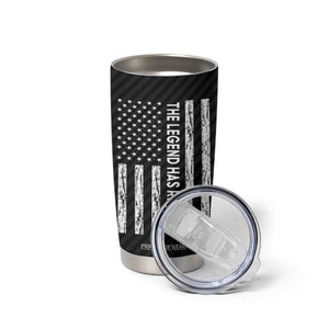 The Legend Has Retired Tumbler Cup Goodbye Present Farewell Gifts For Coworker US Flag TB10 Print Your Wear