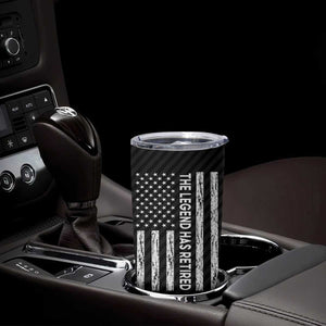 The Legend Has Retired Tumbler Cup Goodbye Present Farewell Gifts For Coworker US Flag TB10 Print Your Wear