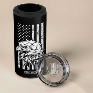 The Legend Has Retired 4 in 1 Can Cooler Tumbler Goodbye Present Farewell Gifts For Coworker Eagle US Flag TB10 Print Your Wear