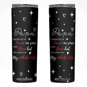 Gifts For Dad Skinny Tumbler I Love You Dad Gift from Daughter Son TB10 Black Print Your Wear
