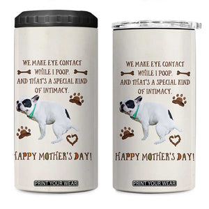 Dog Mom Gifts 4 in 1 Can Cooler Tumbler Mothers Day Dog Lovers We Make Eye Contact While I Poop TB10 One Size: 16 oz Beige Print Your Wear