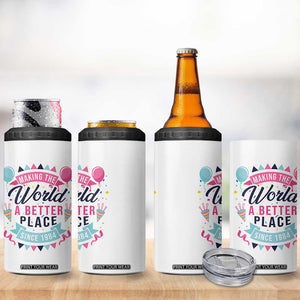42th Birthday Gifts For Women 4 in 1 Can Cooler Tumbler Making The World A Better Place Since 1984 TB10 Print Your Wear