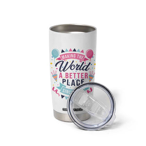 42th Birthday Gifts For Women Tumbler Cup Making The World A Better Place Since 1984 TB10 Print Your Wear