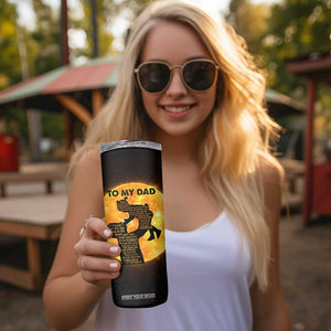Dad Gifts From Daughter Skinny Tumbler Fathers Day Girl Dad TB10 Print Your Wear