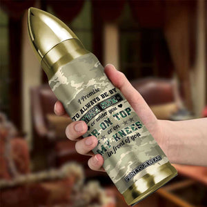 Anniversary Gift For Men Bullet Tumbler I Promise To Always Be By Your Side Camo Valentines Day TB10 Print Your Wear