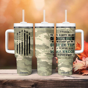 Anniversary Gift For Men Tumbler With Handle I Promise To Always Be By Your Side Camo Valentines Day TB10 Print Your Wear