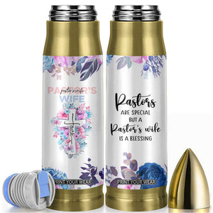 Gifts For Pastor Wife Bullet Tumbler Pastors Wives Flower Cross Christian Gifts For Women TB10 White Print Your Wear