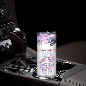 Gifts For Pastor Wife Skinny Tumbler Pastors Wives Flower Cross Christian Gifts For Women TB10 Print Your Wear