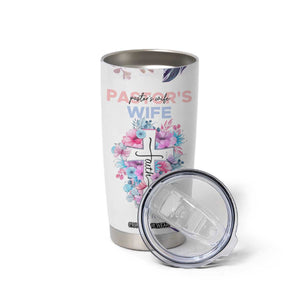 Gifts For Pastor Wife Tumbler Cup Pastors Wives Flower Cross Christian Gifts For Women TB10 Print Your Wear