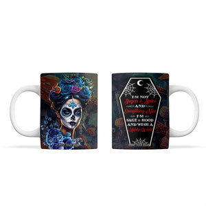Sugar Skull Coffee Mug Sugar And Spice Gift For Women Girls TB10 Multicolor Print Your Wear