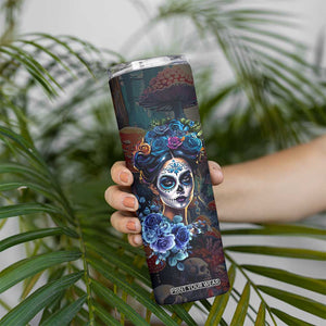 Sugar Skull Skinny Tumbler Sugar And Spice Gift For Women Girls TB10 Print Your Wear