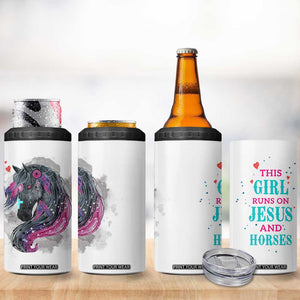 Christian Gifts For Horse Lover 4 in 1 Can Cooler Tumbler Horse Gifts For Girls Teenage Daughter Sister Friends Bestie Niece TB10 Print Your Wear