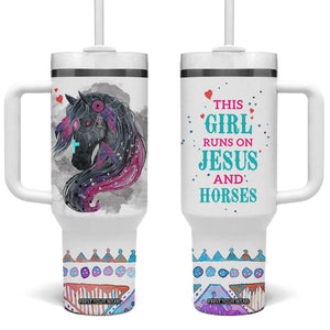 Christian Gifts For Horse Lover Tumbler With Handle Horse Gifts For Girls Teenage Daughter Sister Friends Bestie Niece TB10 One Size: 40 oz White Print Your Wear