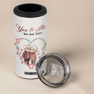 You And Me We Got This 4 in 1 Can Cooler Tumbler Christmas Birthday Valentine Wedding Anniversary Gift For Wife Husband