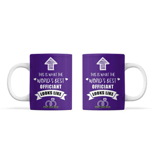 Groomsmen Proposal Gift Coffee Mug This Is What An Awesome Officiant Looks Like Bride Groom Thank You TB10 Purple Print Your Wear