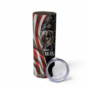 Gifts For Dad Skinny Tumbler Dada Bear American Flag TB10 Print Your Wear