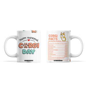 Corgi Lovers Coffee Mug 3D Inflated Effect Cute Dog Lovers Gift Happy National Corgi Day TB10 White Print Your Wear