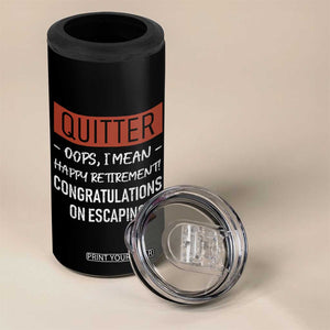 Funny Retirement Gifts 4 in 1 Can Cooler Tumbler Coworker Leaving Goodbye Gift TB10 Print Your Wear