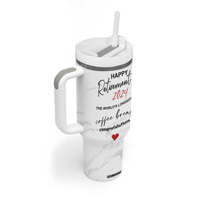 Happy Retirement 2024 Tumbler With Handle Officially Retired Gag Gifts for Coworker Lady Boss Friend Dad Mom Teacher Grandma Christmas TB10 Print Your Wear