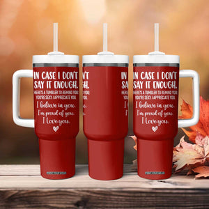 Romantic Gift for Her Tumbler With Handle Love Reminder Appreciation Message I Love You TB10 Print Your Wear