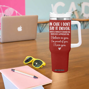Romantic Gift for Her Tumbler With Handle Love Reminder Appreciation Message I Love You TB10 Print Your Wear