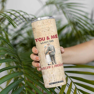 Personalized Anniversary Gift Skinny Tumbler Custome Name You And Me Forever Love TB10 Print Your Wear