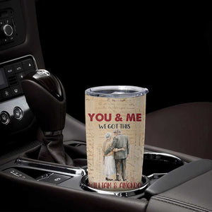 Personalized Anniversary Gift Tumbler Cup Custome Name You And Me Forever Love TB10 Print Your Wear