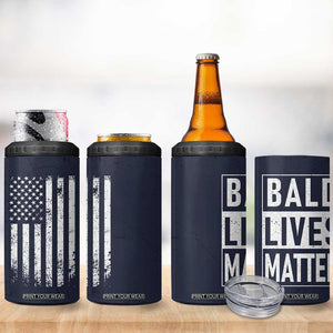 Funny Dad Gifts 4 in 1 Can Cooler Tumbler Bald Lives Matter Gag Gift Rude Mug TB10 Print Your Wear