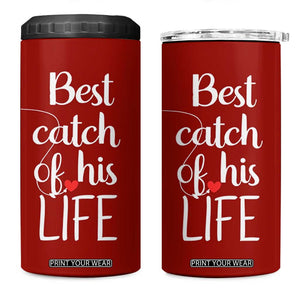 Wedding Anniversary 4 in 1 Can Cooler Tumbler For Her Matching Couple Gift TB10 One Size: 16 oz Red Print Your Wear