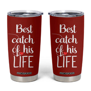 Wedding Anniversary Tumbler Cup For Her Matching Couple Gift TB10 Red Print Your Wear